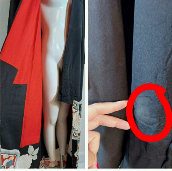 SOLD🦋 Vintag silk rayon Kimono Japanese robe - Picture 12 of 12